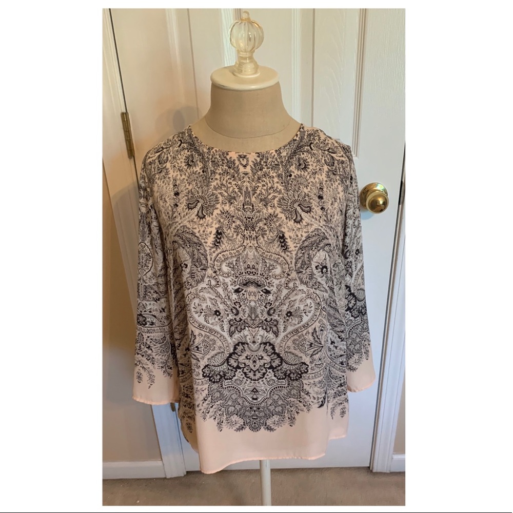 Rose & Olive patterned blouse